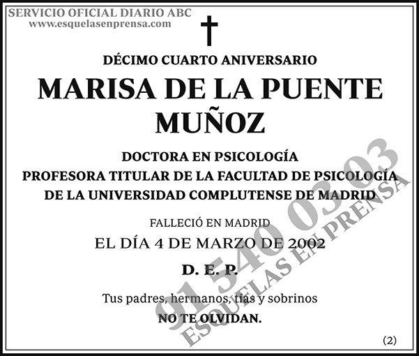 Marisa de la Puente Muñoz